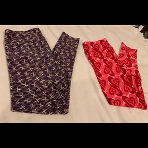 LuLaRoe leggings TC Valentines